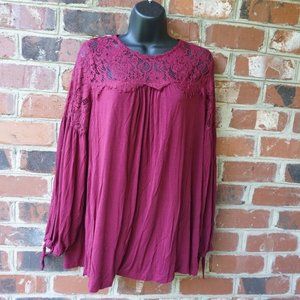 Burgundy Suzanne Betro Tunic